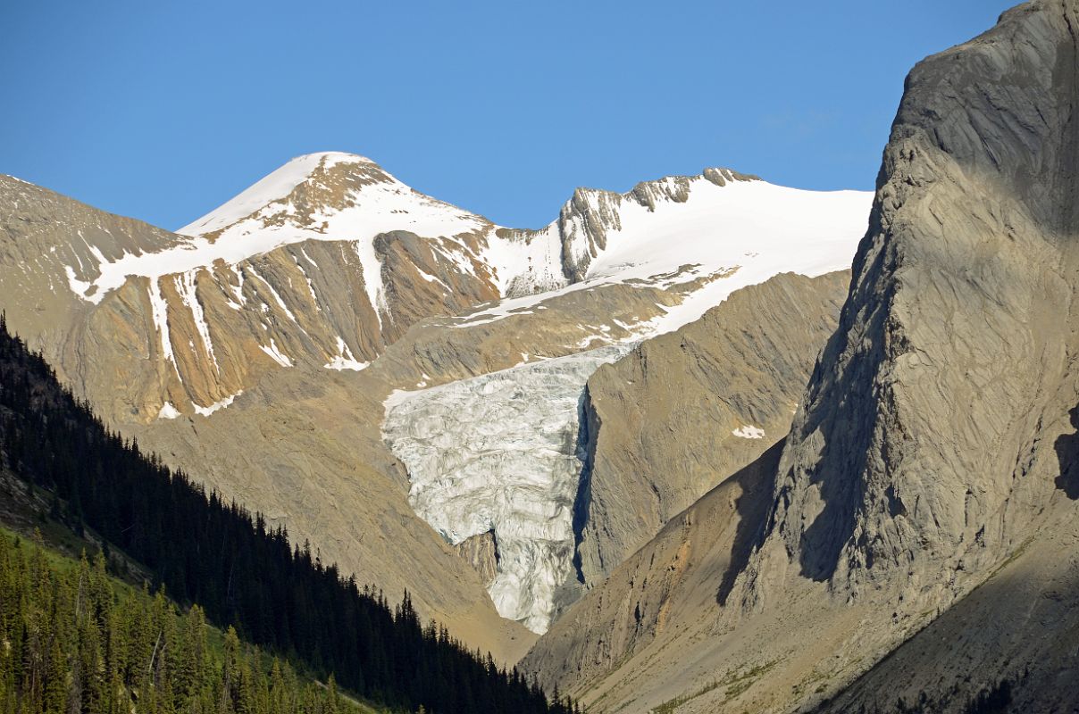 17 Maligne Glacier From Scenic Tour Boat On Moraine Lake Near Jasper